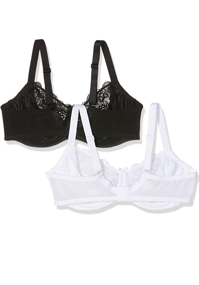 Rita Lace Cup Underwire Balcony Bra white - Plus Size Bras