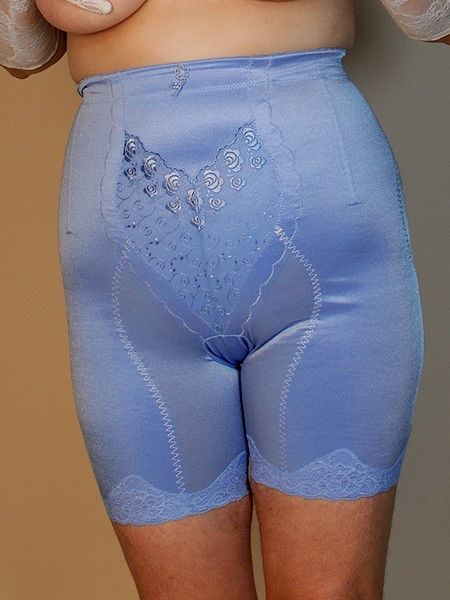 Super Firm Long Leg Panty Girdle Blue Plus Size Bras